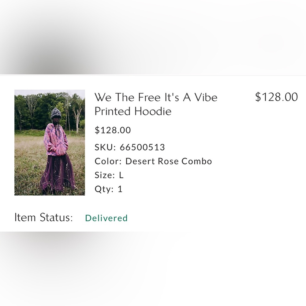 Free People It’s a Vibe Printed Hoodie - Picture 13 of 13